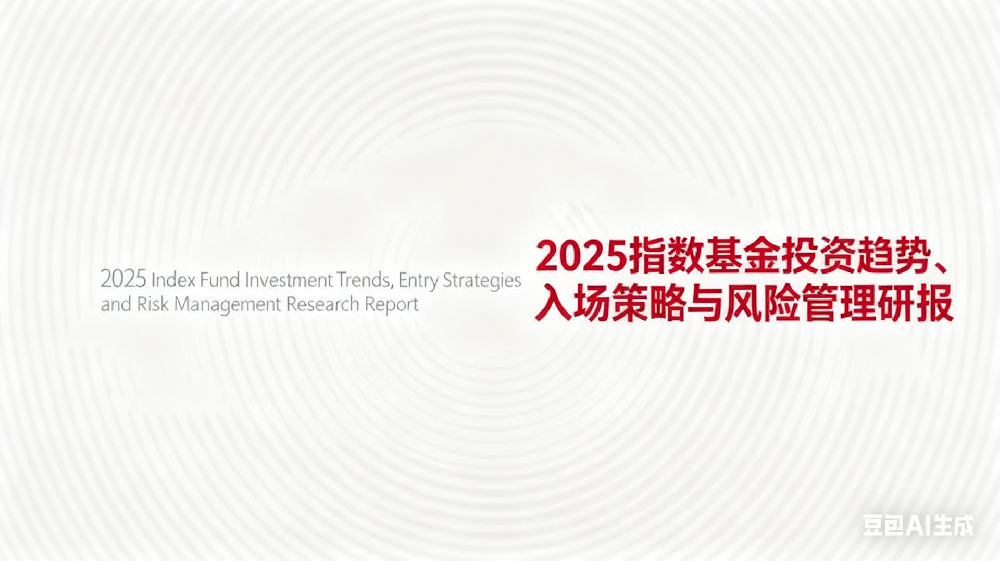 2025指数基金行业研报 2025指数基金行业研报