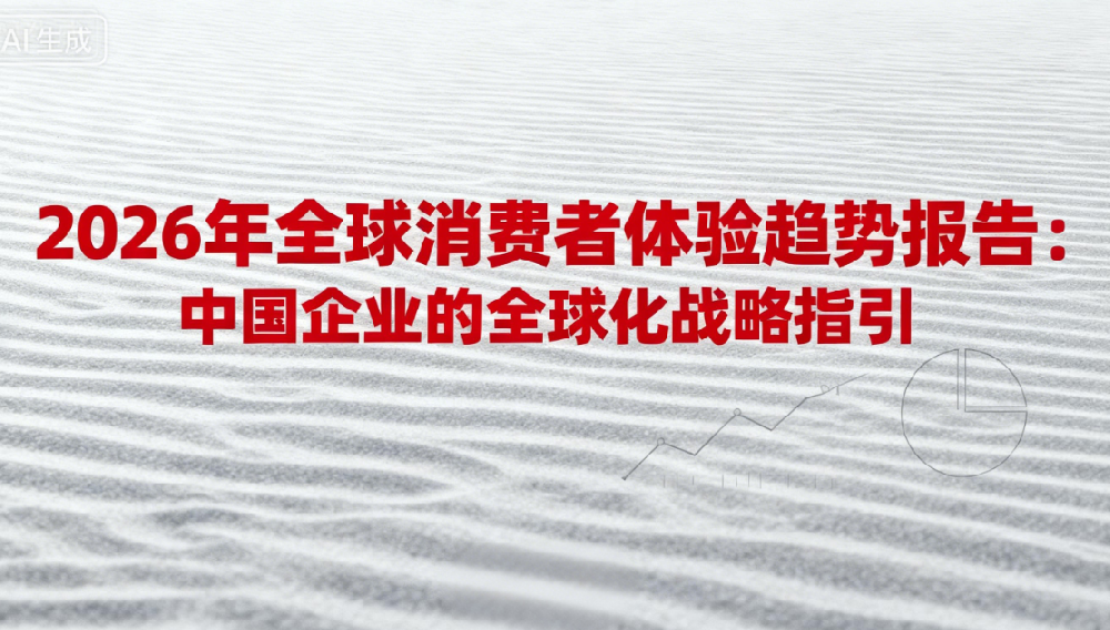 《2026 年全球消费者体验趋势报告:中国企业的全球化战略指引》 《2026 年全球消费者体验趋势报告:中国企业的全球化战略指引》